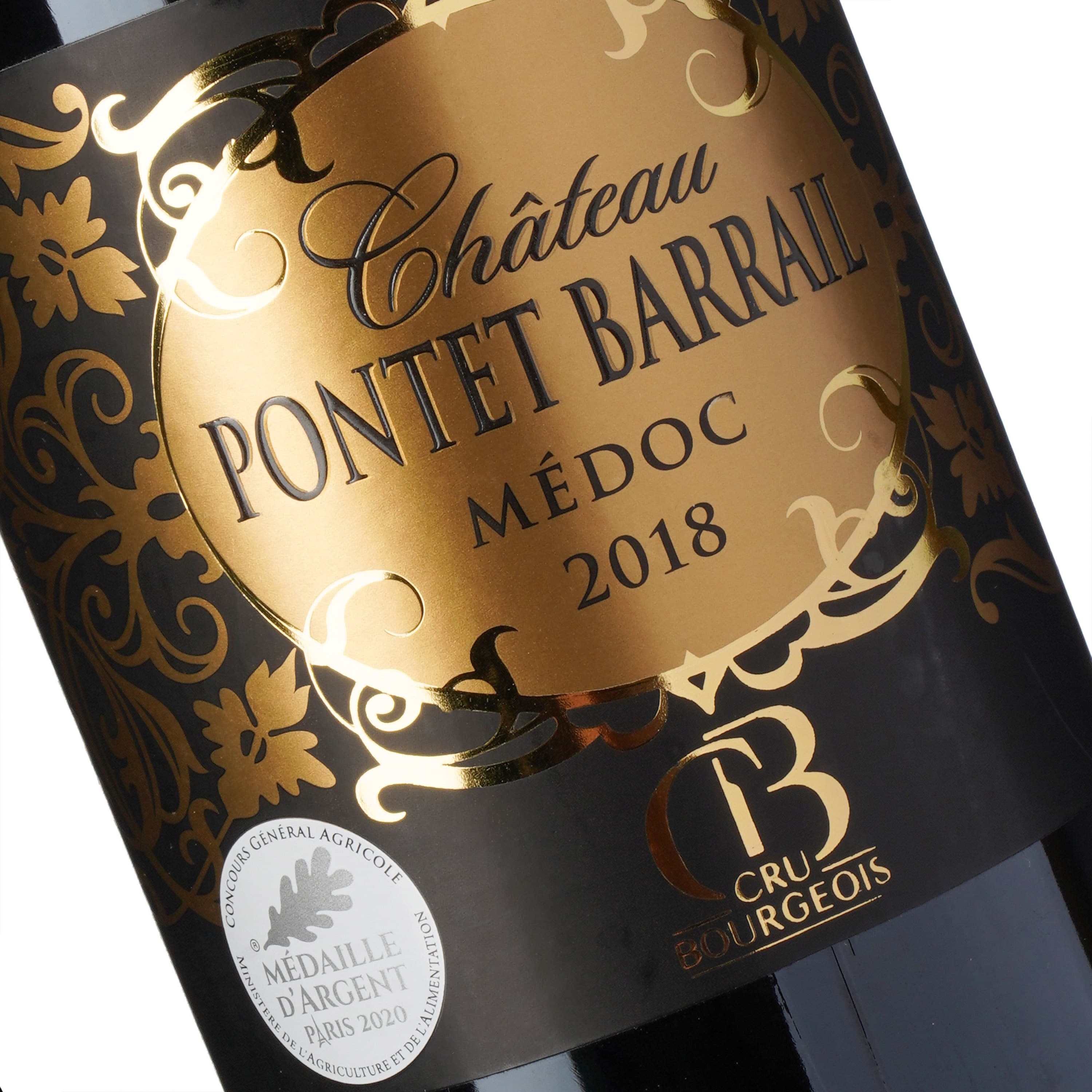 Вино Chateau Pontet Barrail Medoc Cru Bourgeois 2018 червоне сухе 0.75 л