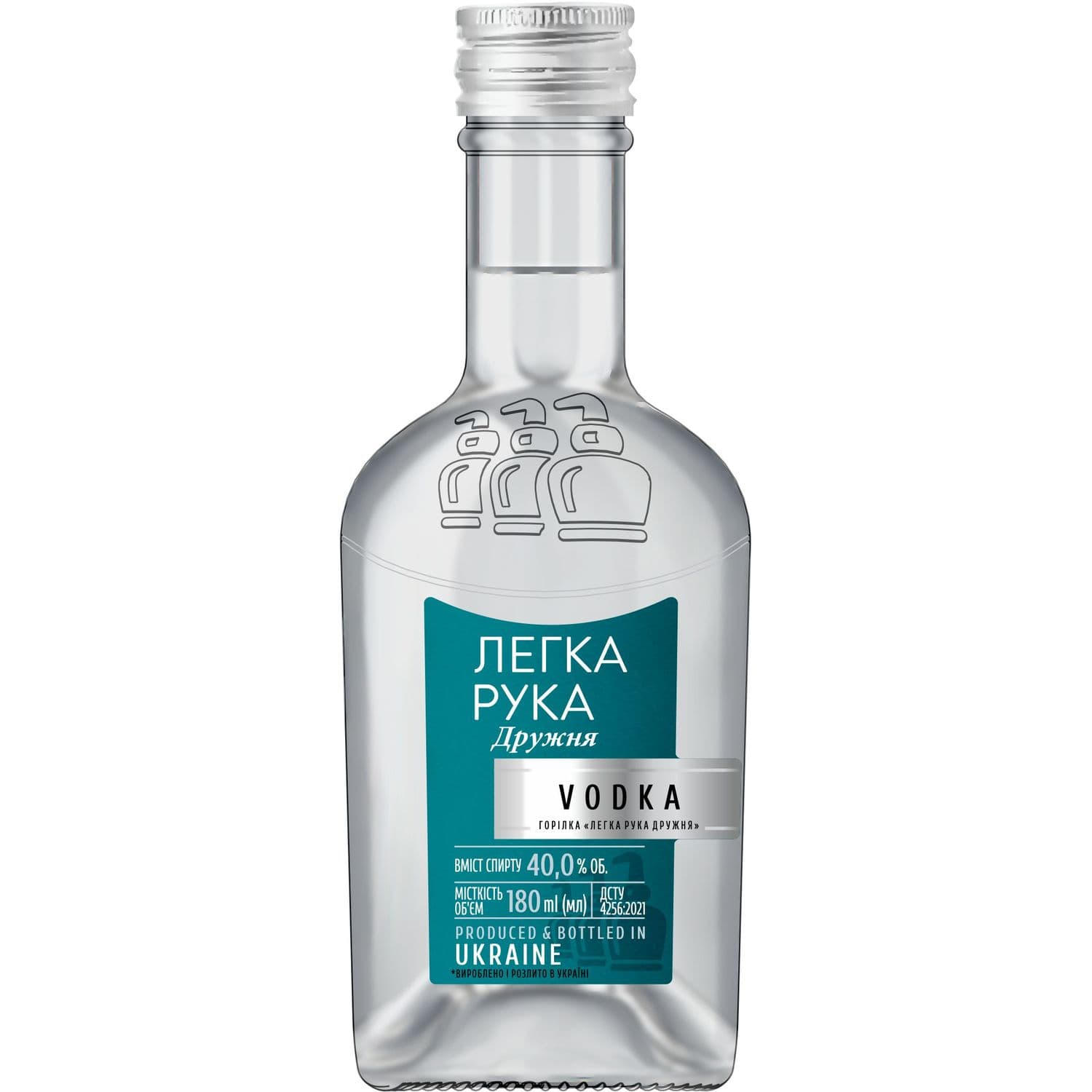 Горілка Легка рука Дружня 40% 0.18 л