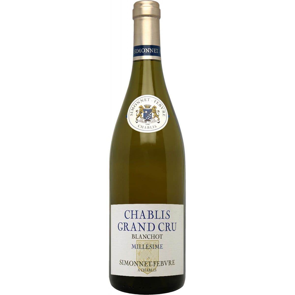 Вино Simonnet-Febvre Chablis Grand Cru Blanchot АОС, біле, сухе, 13%, 0,75 л (814486)
