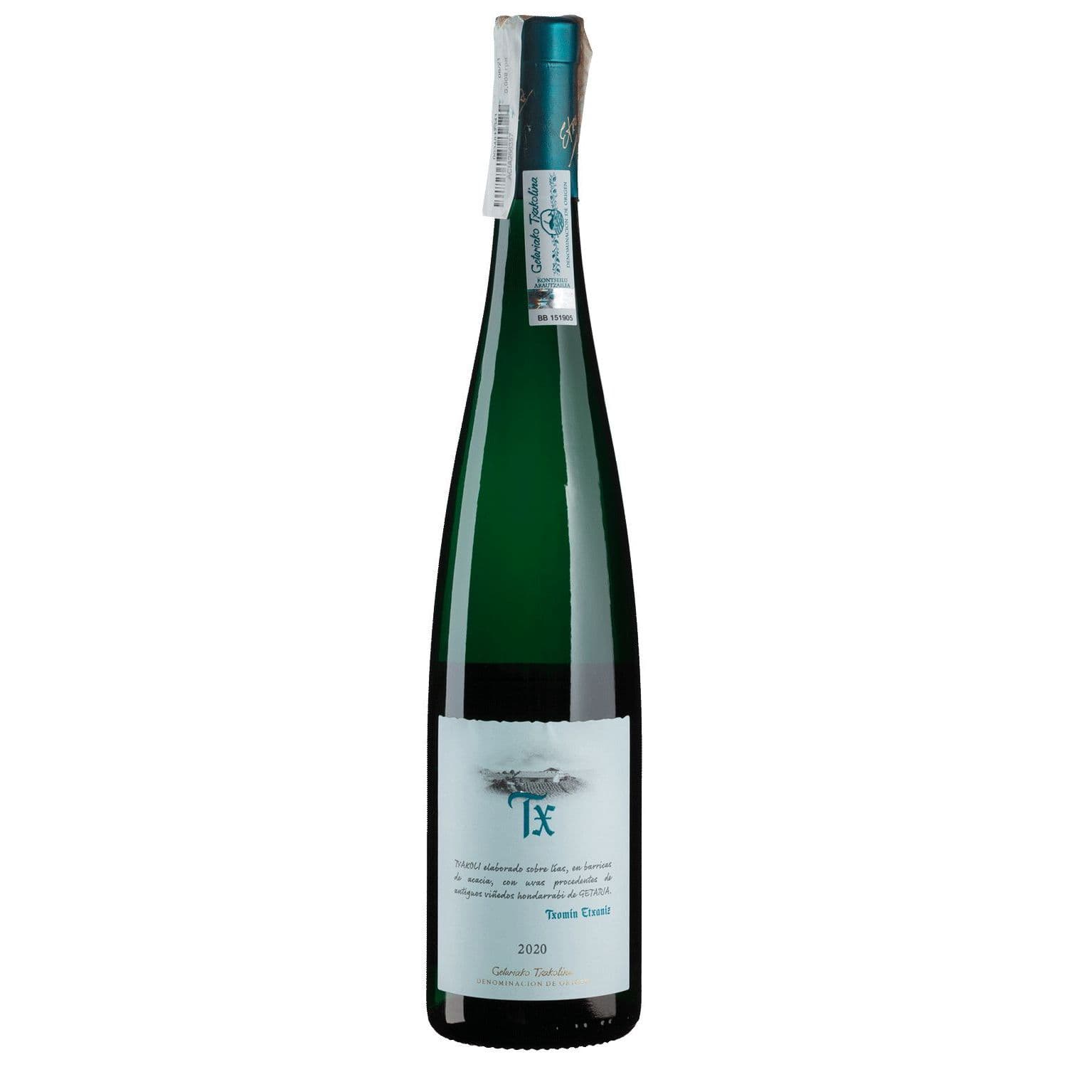 Вино Txomin Etxaniz TX White, біле, сухе, 0,75 л