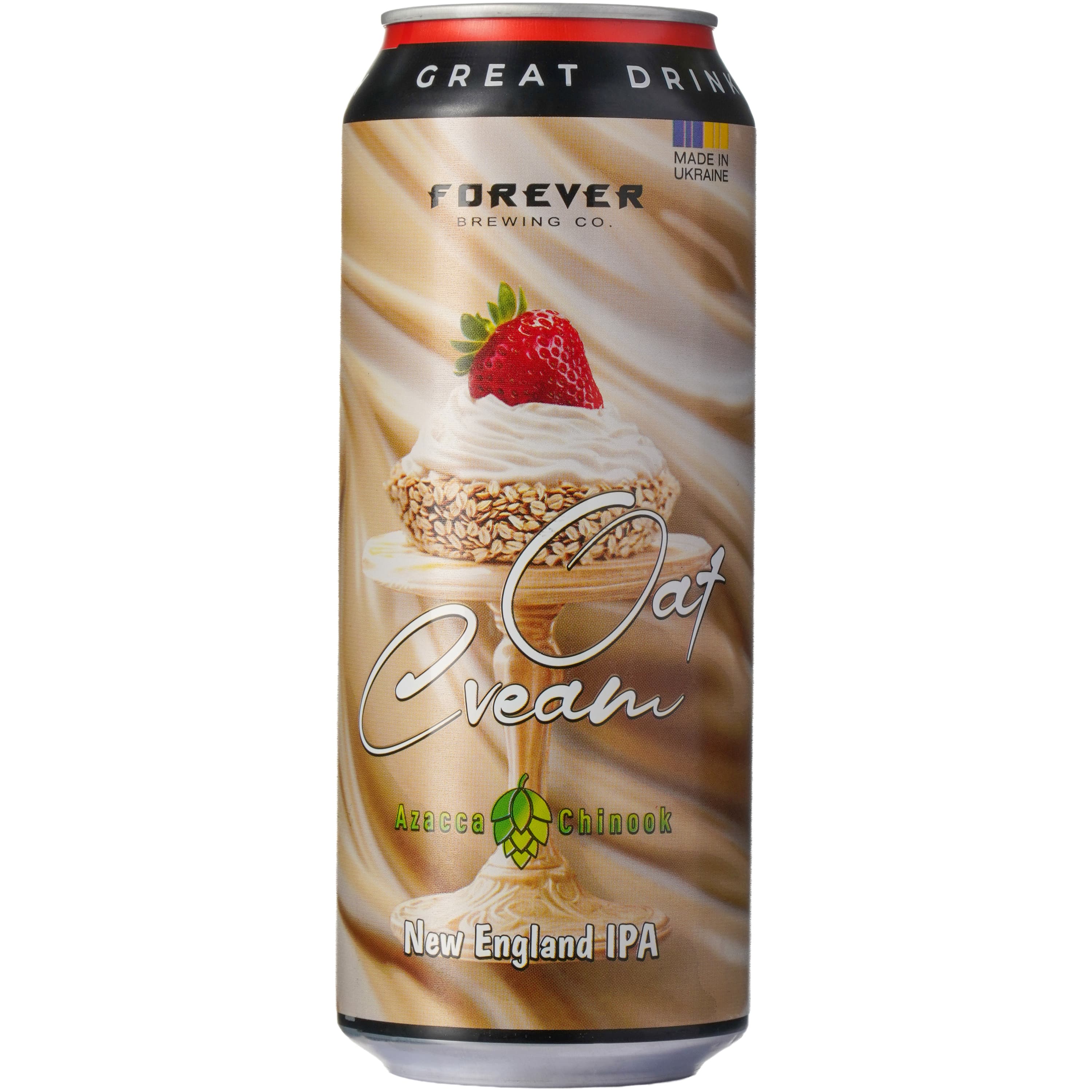 Пиво Forever Oat Cream New England IPA світле нефільтроване 6.5% 0.5 л з/б