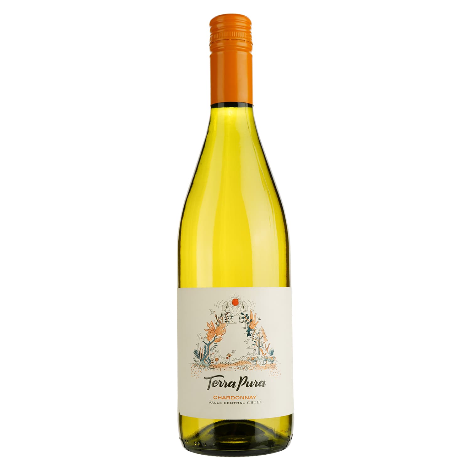 Вино Terra Pura Сhardonnay, біле, сухе, 0,75 л