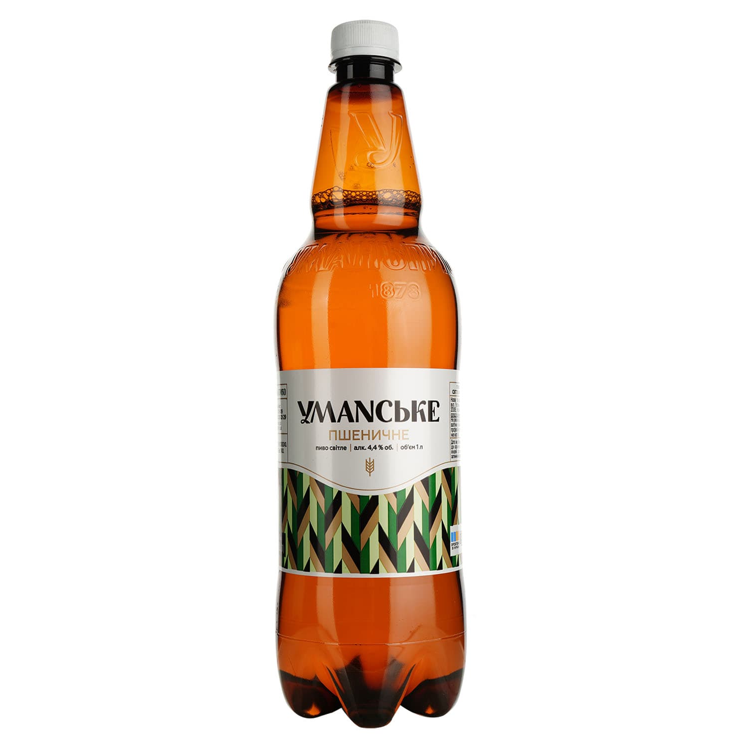 Пиво Уманьпиво Пшеничне Світле, 4,4%, 1 л (459008)