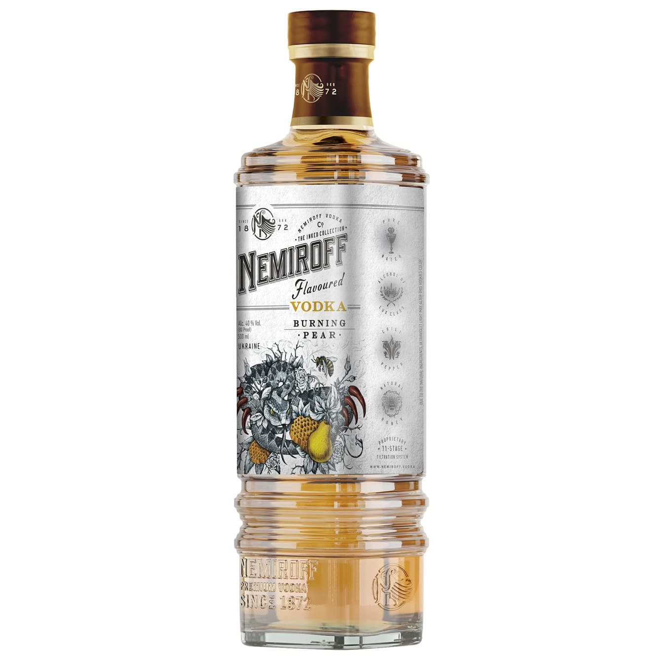 Настоянка Nemiroff Burning Pear 40% 1 л (0.5 л x 2 шт.)