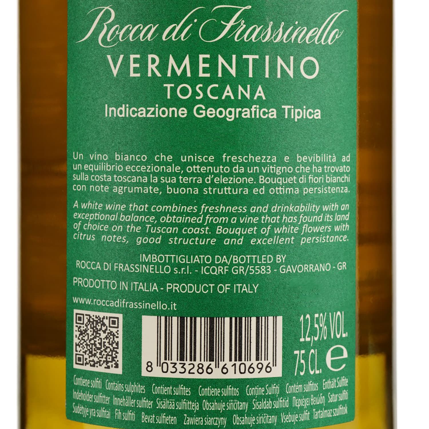 Вино Rocca di Frassinello Vermentino di Frassinello, біле, сухе, 0,75 л