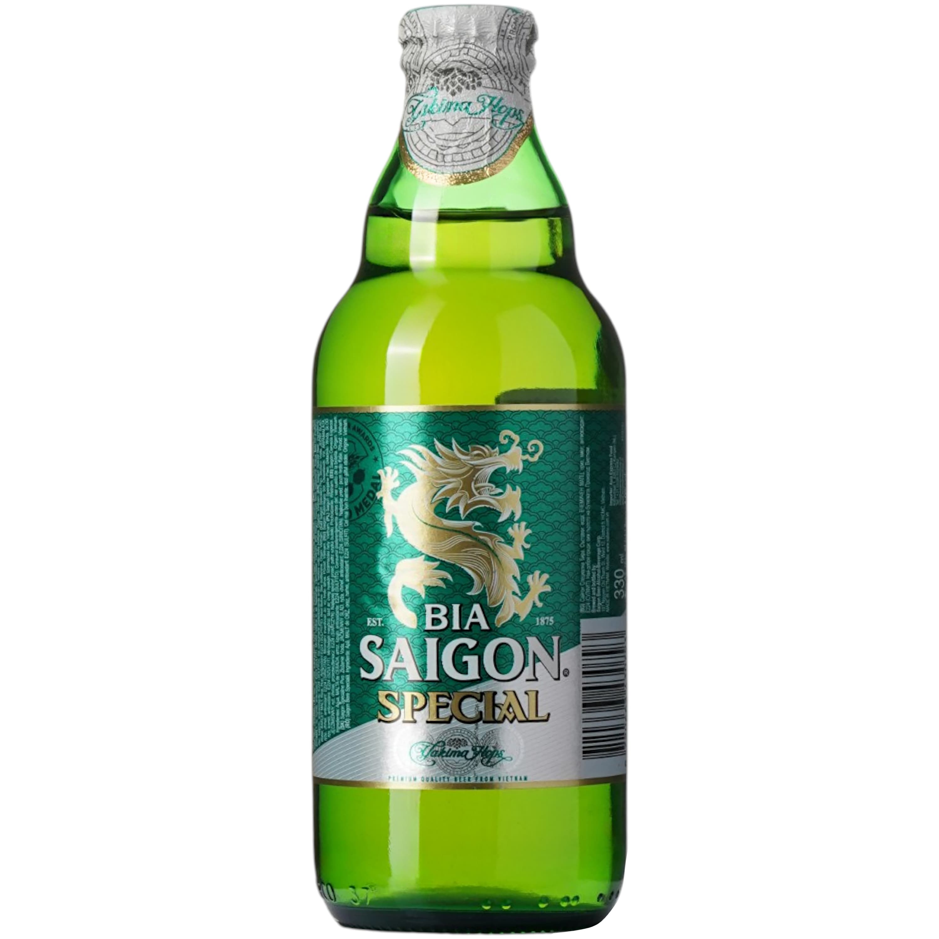 Пиво Bia Saigon Special світле фільтроване 4.9% 0.33 л
