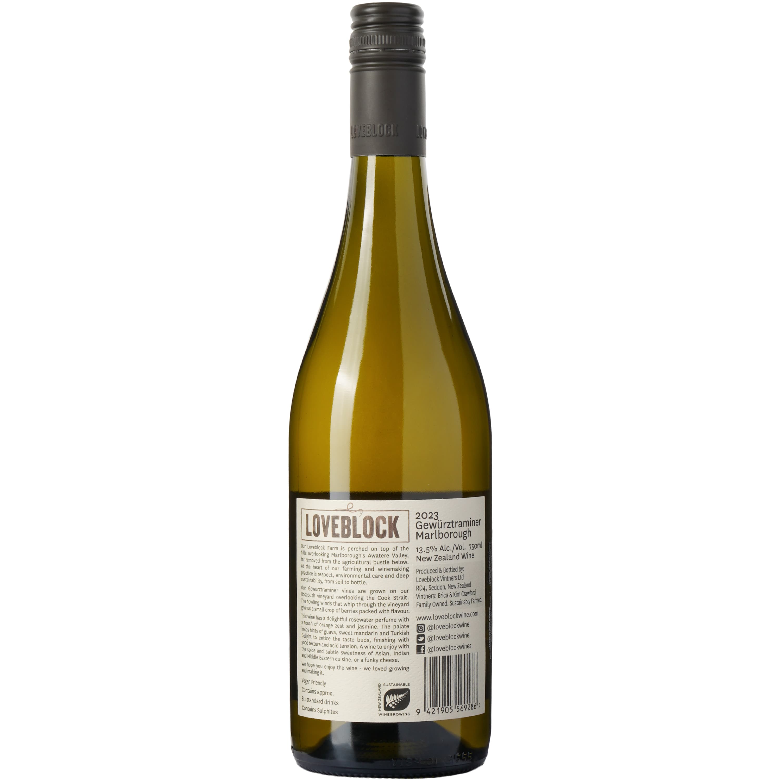 Вино Loveblock Gewurztraminer біле напівсухе 13.5% 0.75 л
