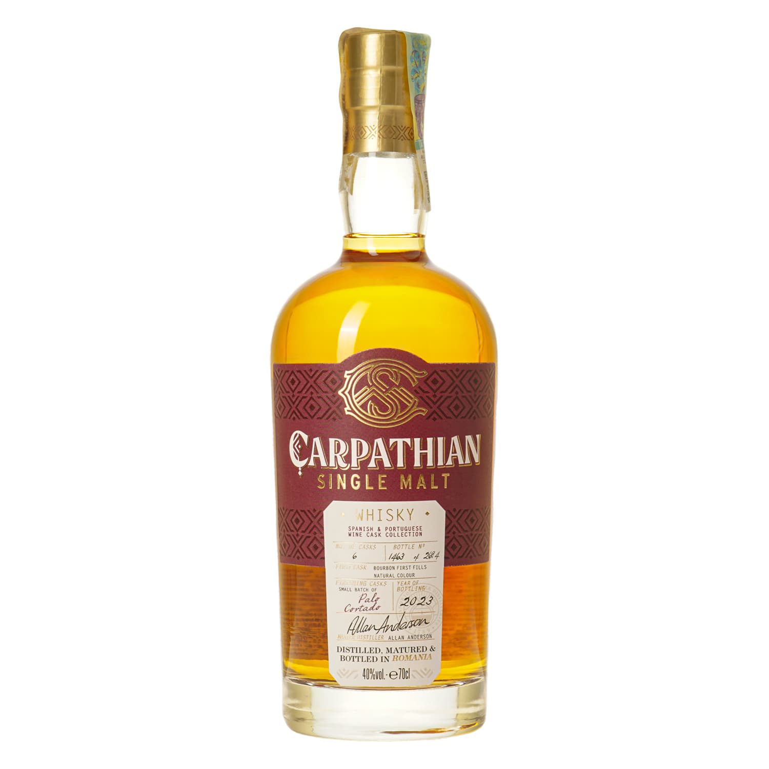 Віскі Carpathian Palo Cortado односолодове 0.7 л 40%