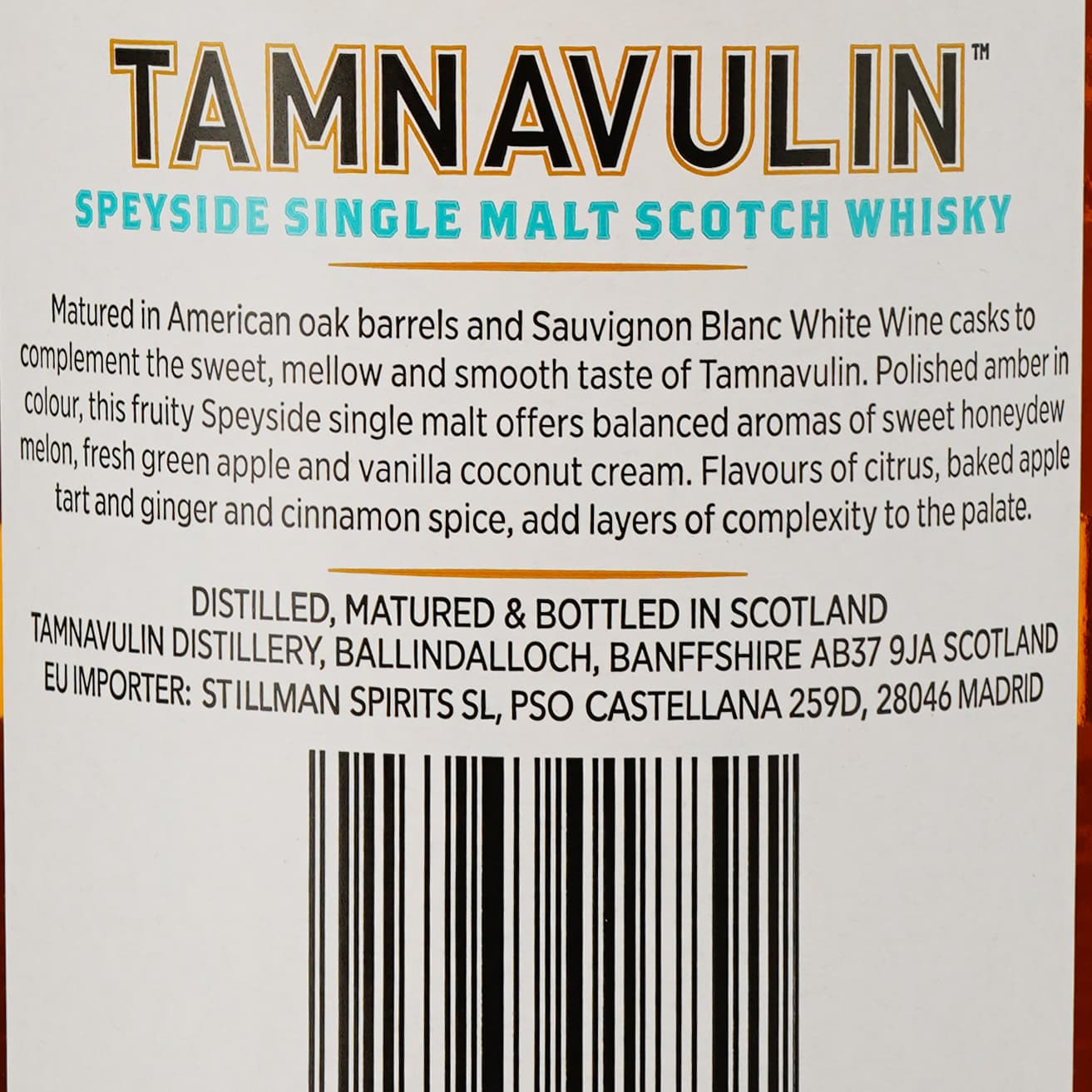 Віскі Tamnavulin Sauvignon Blanc Cask Single Malt Scotch Whisky 40% 0.7 л
