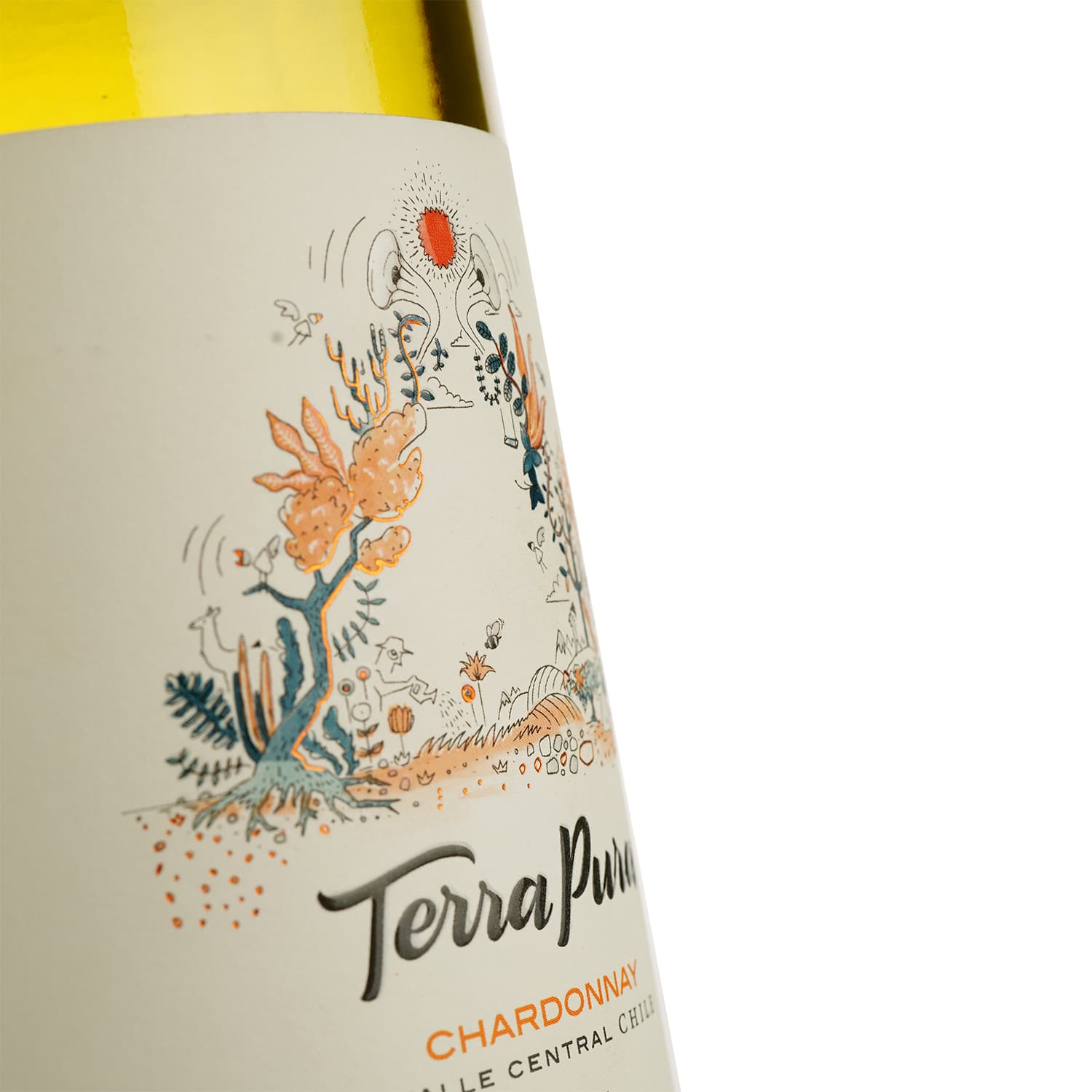 Вино Terra Pura Сhardonnay, біле, сухе, 0,75 л