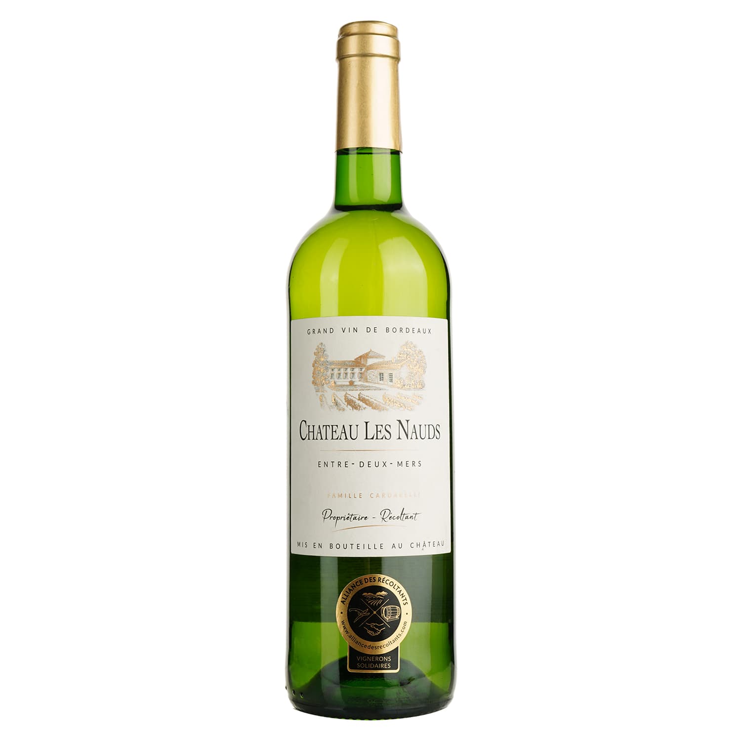 Вино Chateau Les Nauds Entre Deux Mers Blanc біле сухе 0.75 л