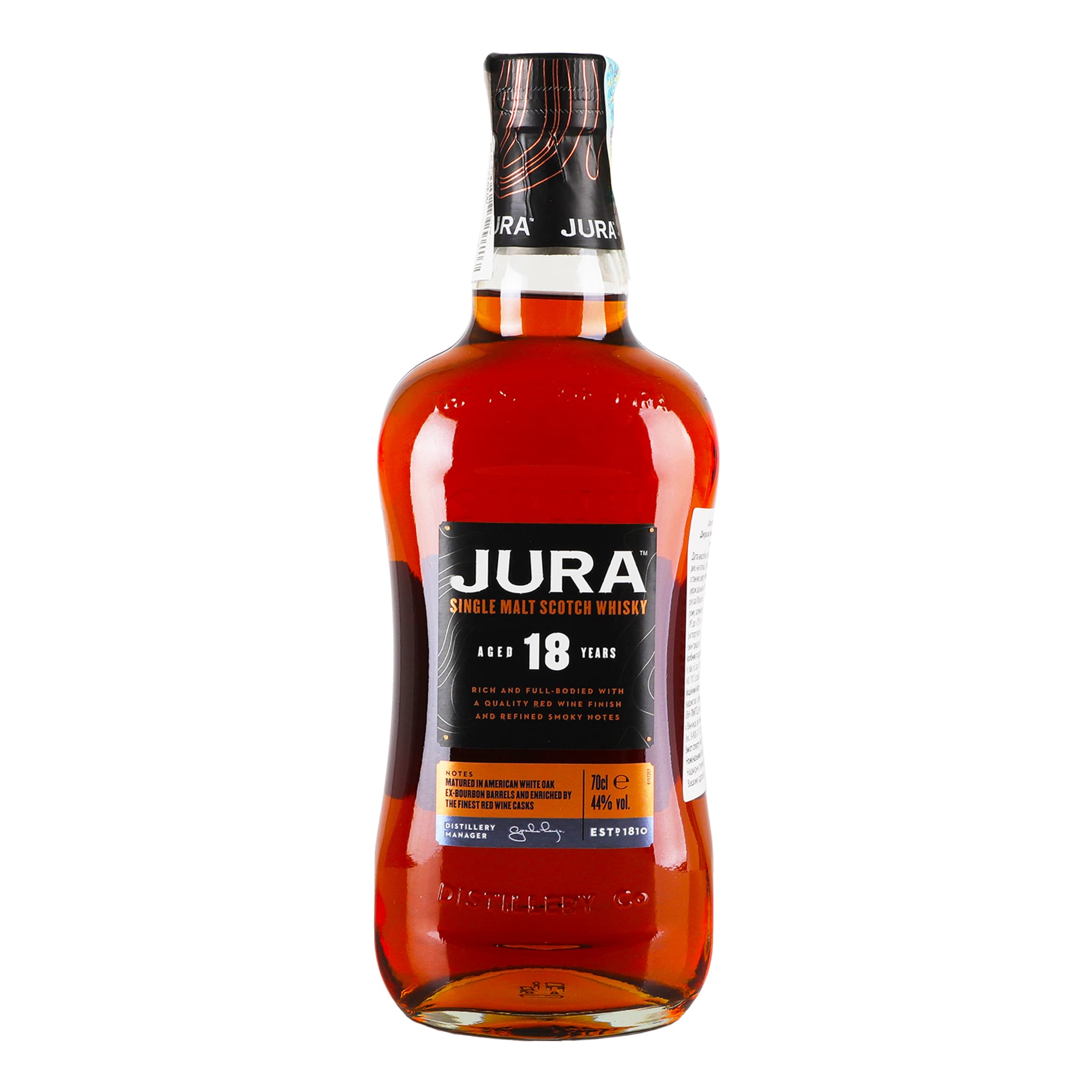 Віскі Jura 18 yo Single Malt Scotch Whisky 44% 0.7 л