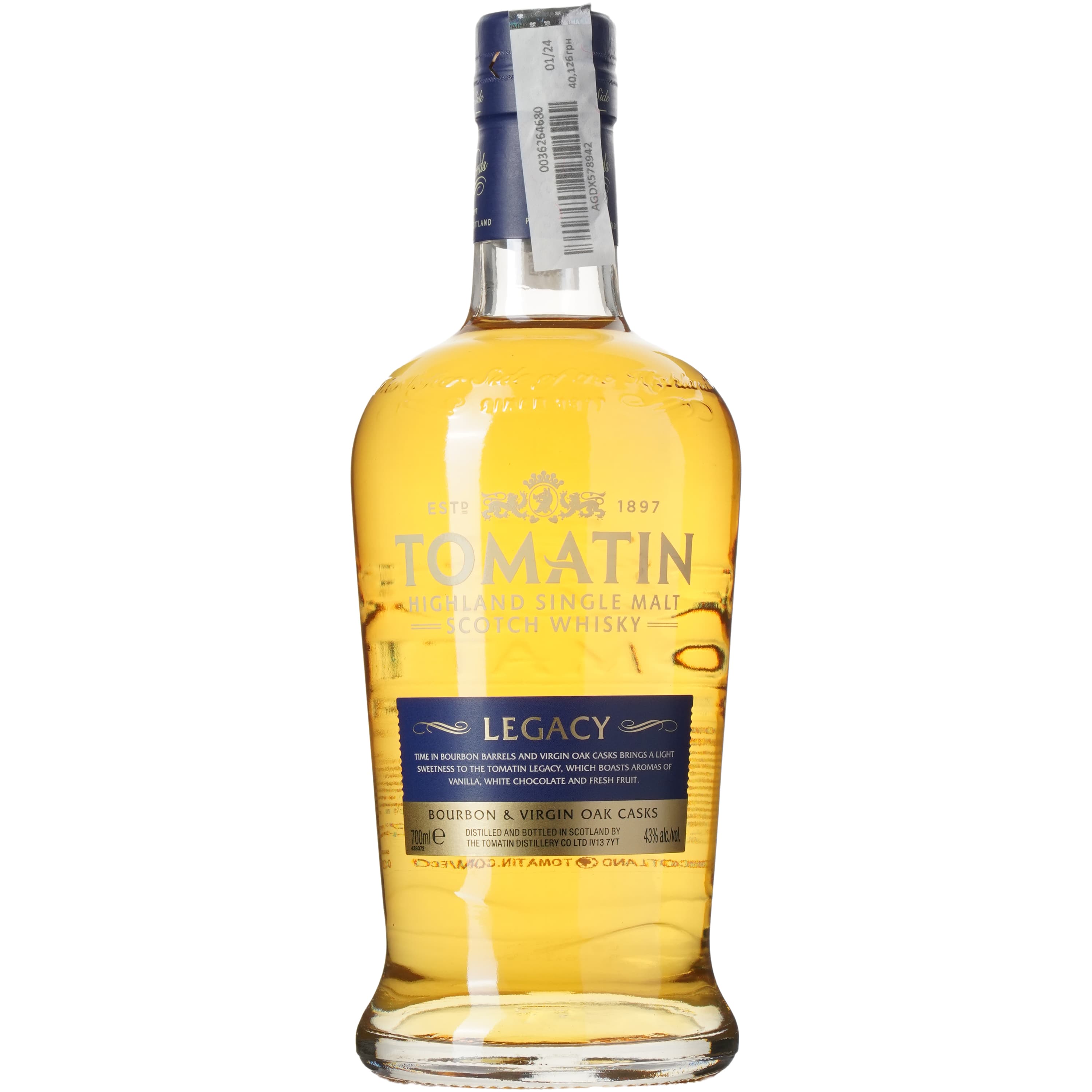 Віскі Tomatin Legacy в подарунковій упаковці 43% 0.7 л