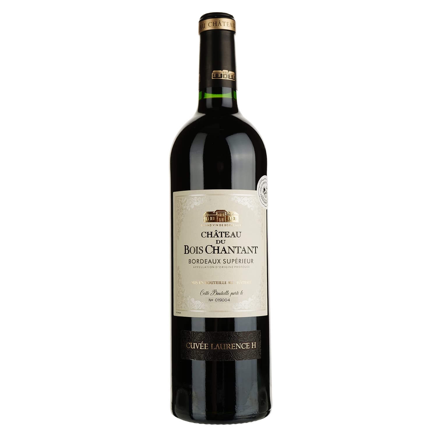 Вино Chateau du Bois Chantant Bordeaux Superieur, червоне, сухе, 13,5%, 0,75 л (1313530)