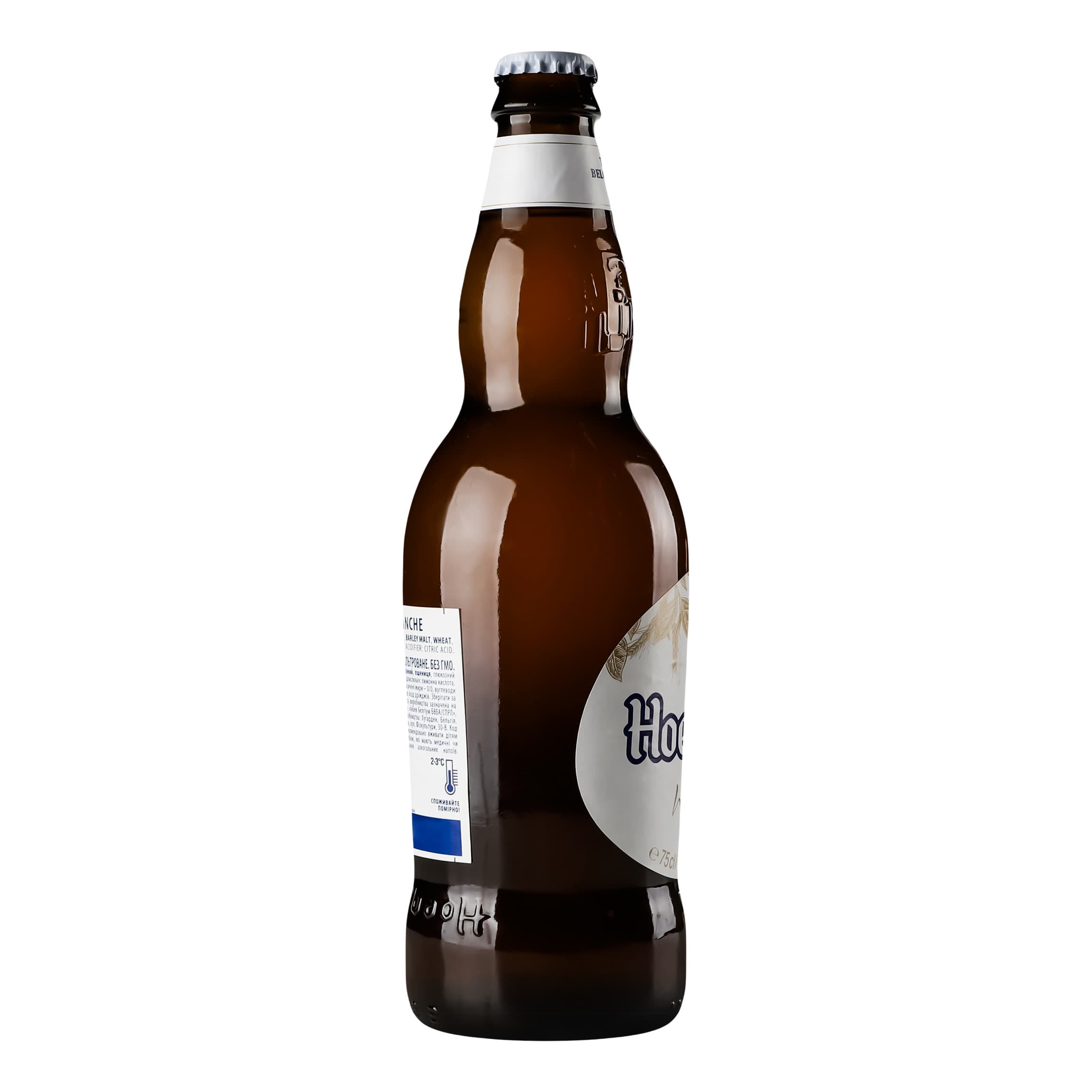 Пиво Hoegaarden White, світле, нефільтроване, 4,9%, 0,75 л (478565)