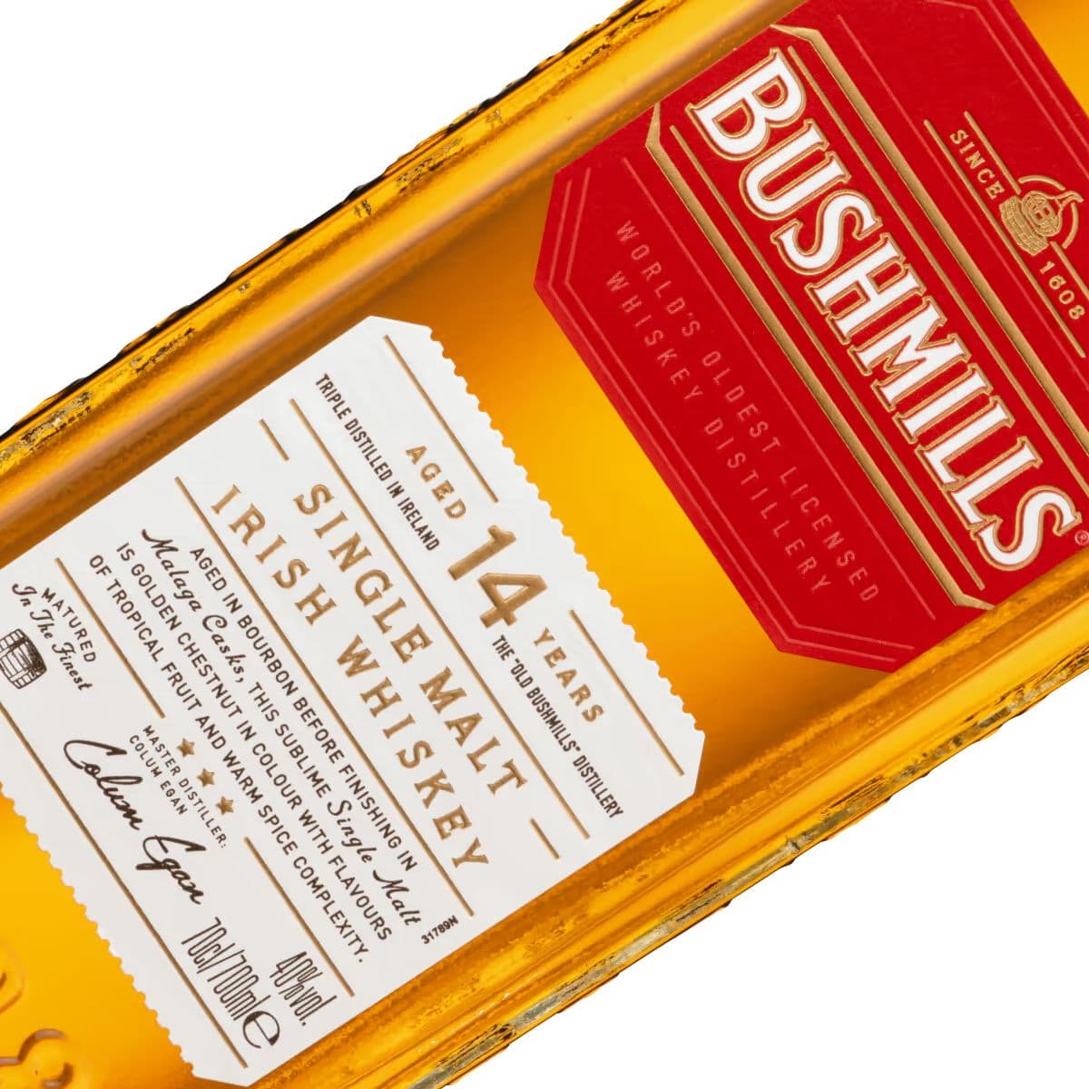 Віскі Bushmills Single Malt Malaga 14 YO 40% 0.7 л в подарунковій упаковці
