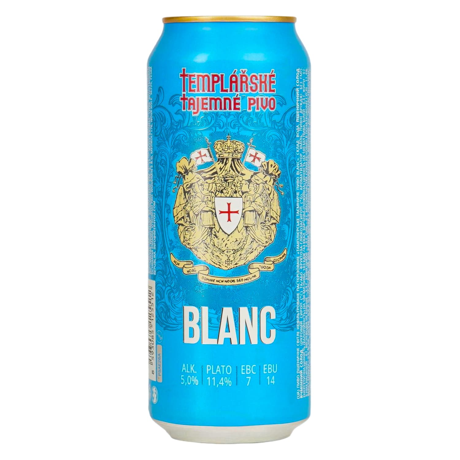 Пиво Templarske Blanc світле нефільтроване 5% 0.5 л
