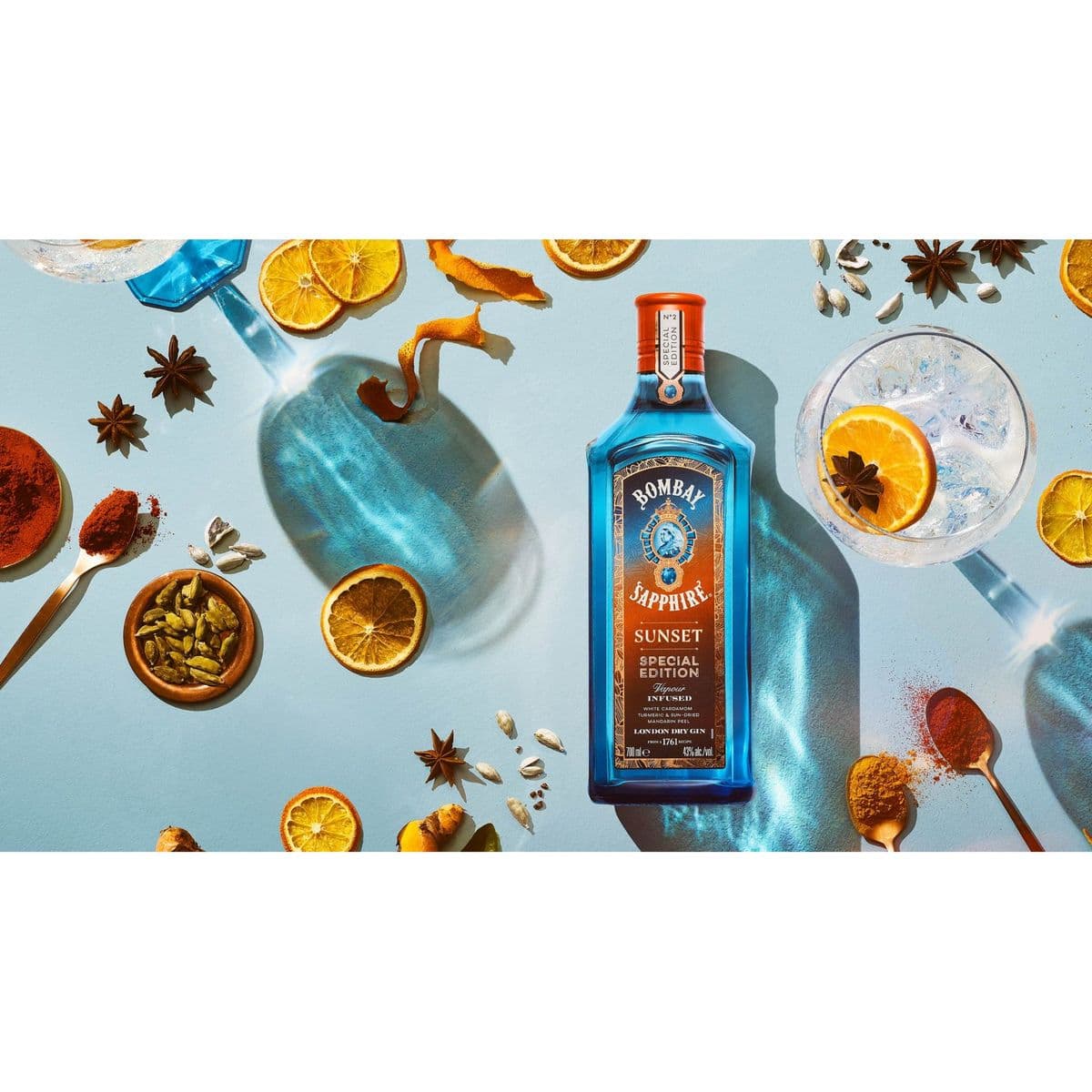 Джин Bombay Sapphire Sunset 43% 0.7 л