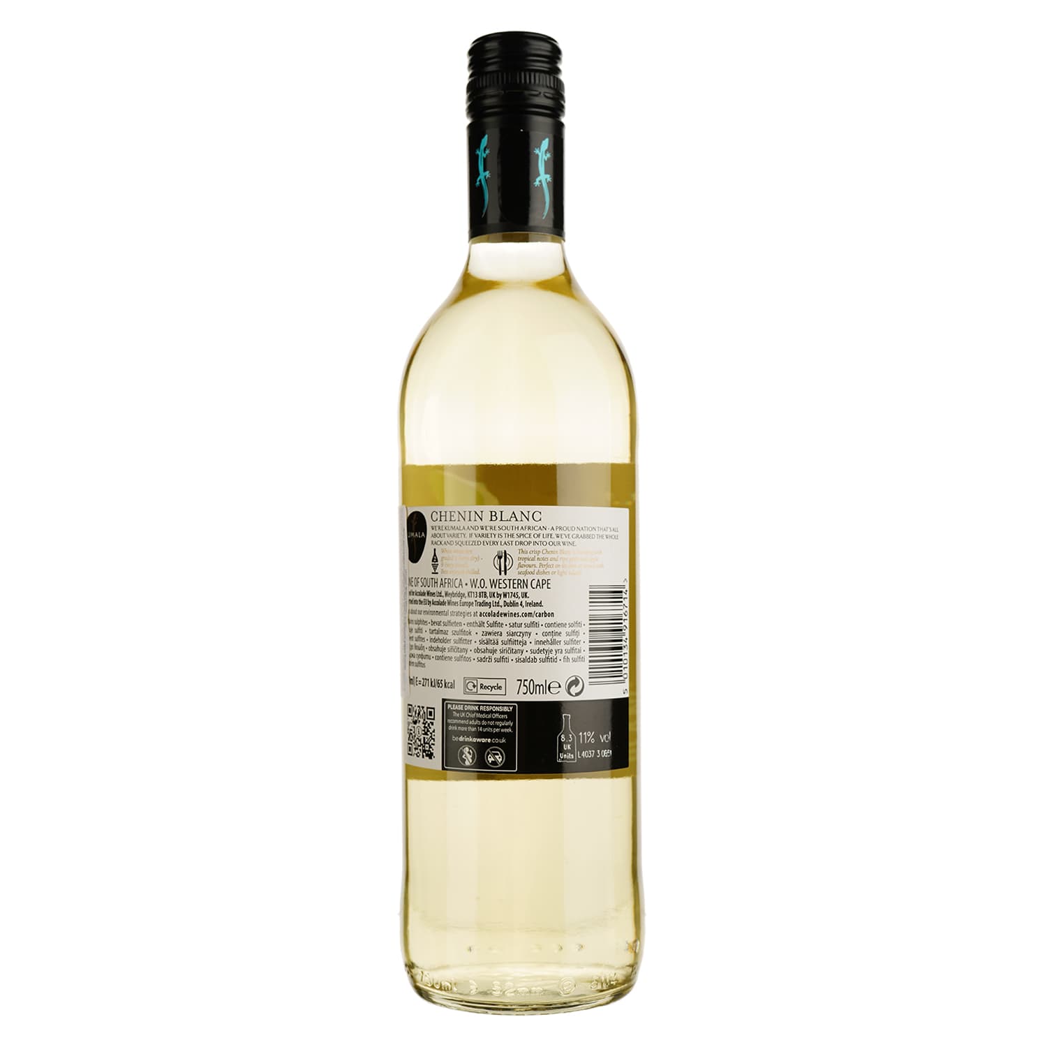 Вино Kumala Chenin Blanc, біле, сухе, 12,5%, 0,75 л