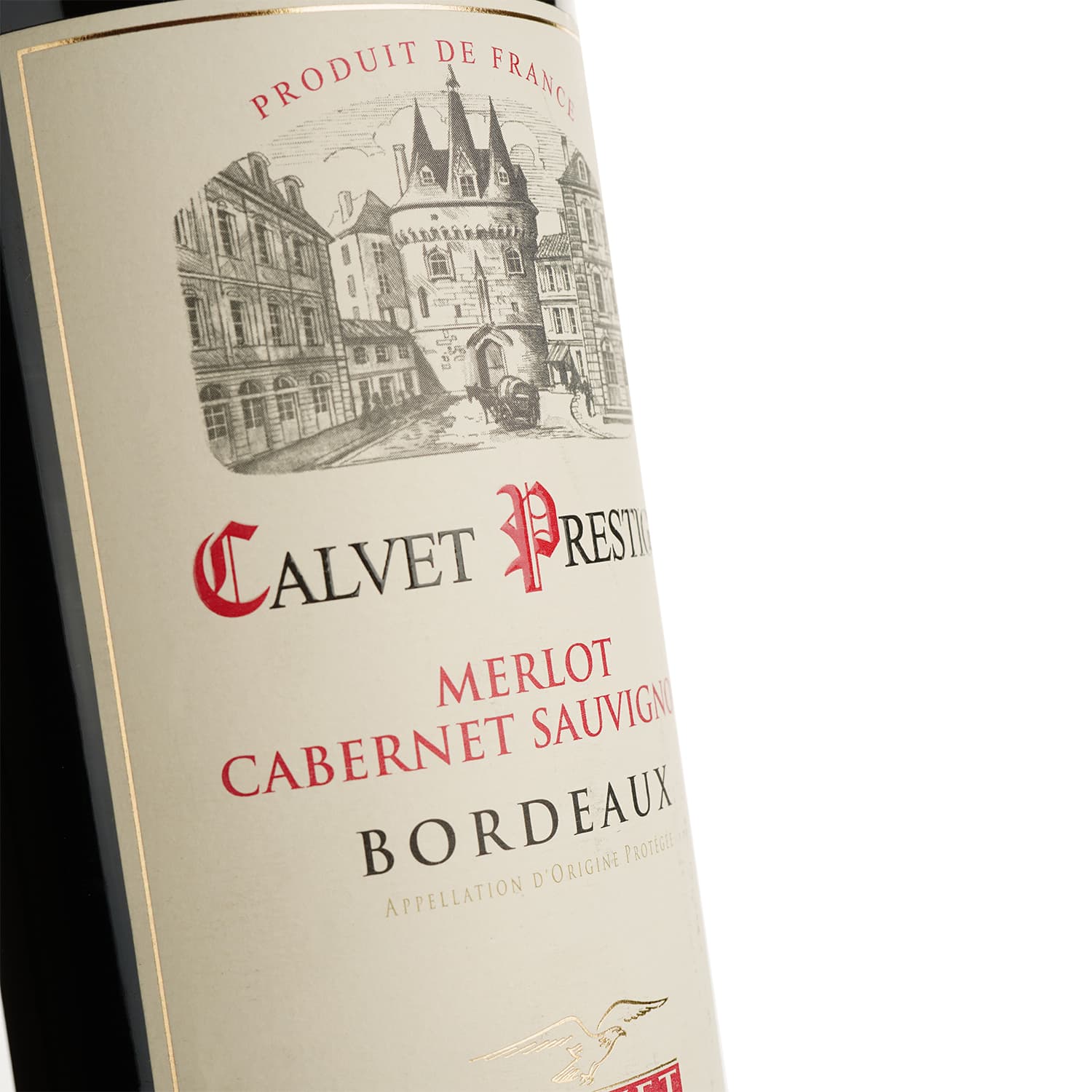 Вино Calvet Prestige Merlot Cabernet Sauvignon Bordeaux AOC червоне сухе 0.75 л