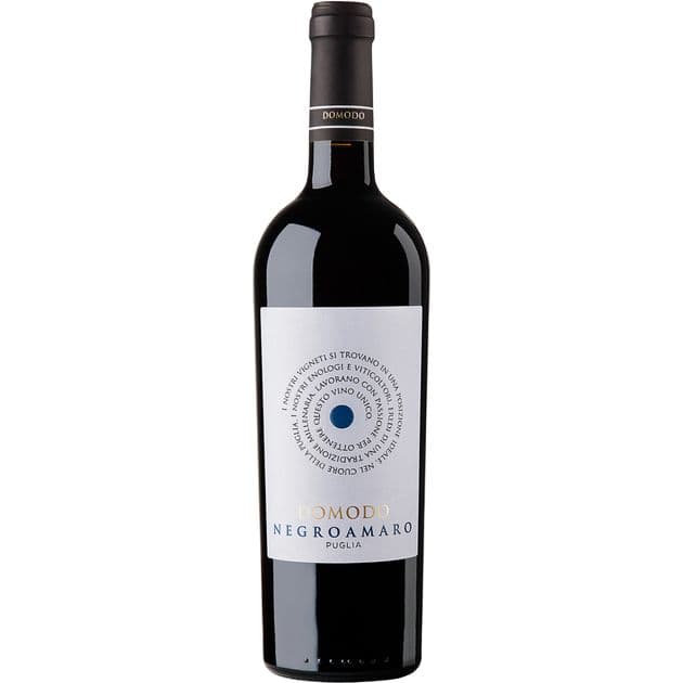 Упаковка вина Domodo Negroamaro Puglia IGP Puglia червоне сухе 4.5 л (0.75 л х 6 шт.)